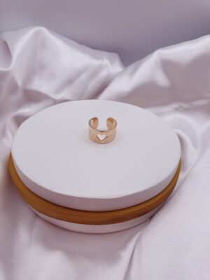 Anel regulável coração