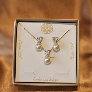 Conjunto Pérola e Zircônia  28