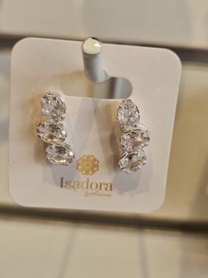 Brinco Folheado Prata 3893 zirc.