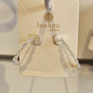 Argola Flechas Folheada Prata 1244