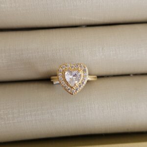 Anel S2 gold zirc. 147