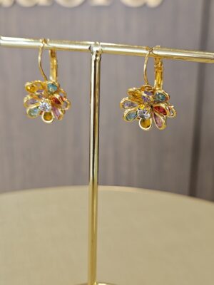 Brinco Folheado ouro 18k 626
