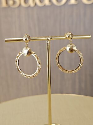 Brinco Folheado ouro 18k 3617