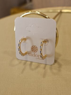 Argola Folheada ouro 18k 685