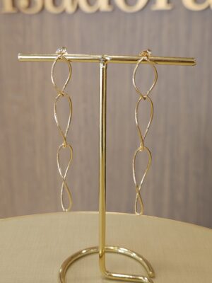 Brinco Folheado ouro 18k 3780