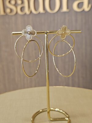 Brinco Folheado ouro 18k 3530