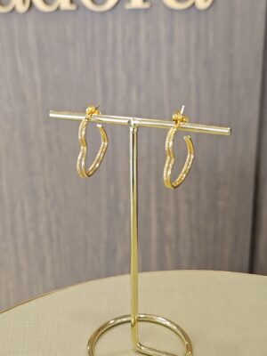 Argola Folheada ouro 18k 0490
