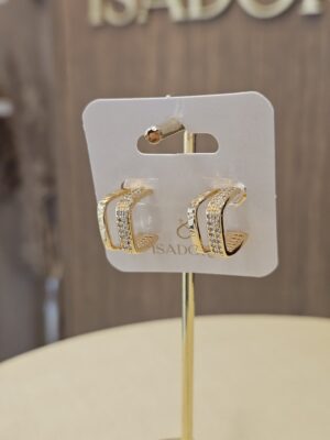 Argola Dupla Prime 673 Folheado